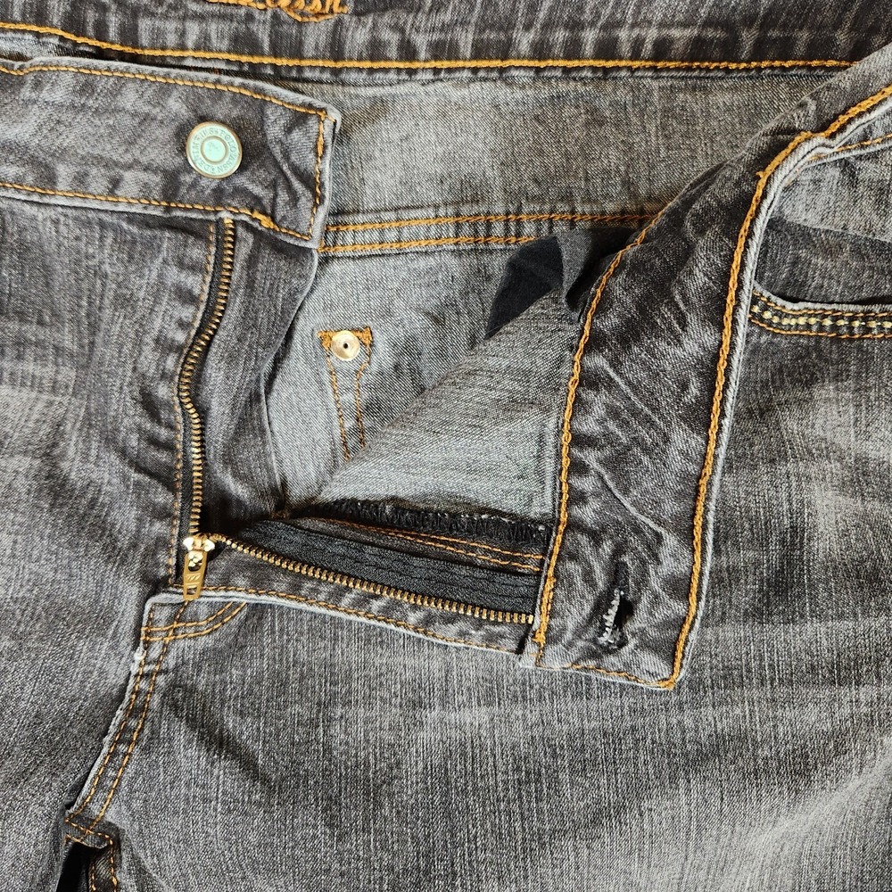 US Polo Assn Shorts Women's 19/20 43X21 Bermuda Dark Jean Blue Mom Whiskering - Picture 6 of 15